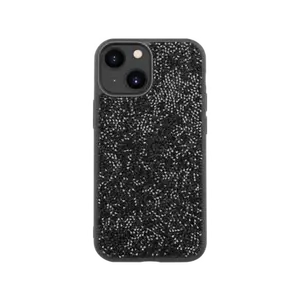Coque Bling Strass pour Apple iPhone 13 mini, Noir Minuit