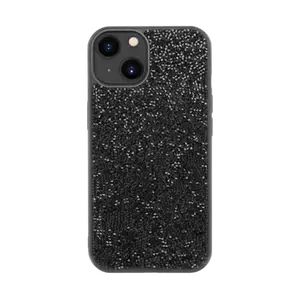 Coque Bling Strass pour Apple iPhone 13, Minuit Noir