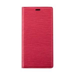 Diarycase 2.0 Coque clapet en cuir véritable avec support aimanté pour Apple iPhone 13 Pro, Rouge Bordeaux