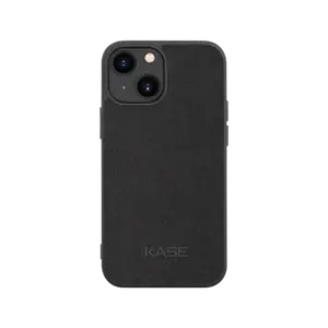 Coque en Suéde Alcantara pour Apple iPhone 13 mini, Noir Minuit