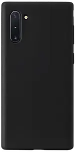Coque en Gel de Silicone Doux pour Samsung Galaxy Note10, Noir satin