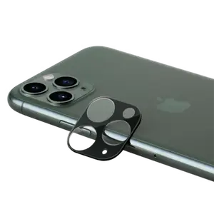 Gen 2.0 Protection pour objectif d'appareil photo premium en verre trempé Apple iPhone 11 Pro/11 Pro Max, Noir