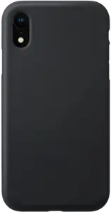 Coque antichoc en gel de silicone doux pour Apple iPhone XR, Noir satin