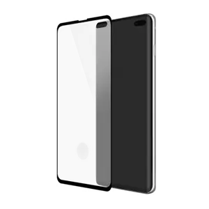 Protection d'écran en verre trempé Bord à Bord Incurvé pour Samsung Galaxy S10+, Noir
