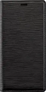 Diarycase 2.0 Coque clapet en cuir véritable avec support aimanté pour Apple iPhone 11 Pro, Noir Minuit