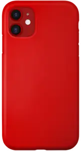 Coque antichoc en gel de silicone doux pour Apple iPhone 11, Rouge Ardent