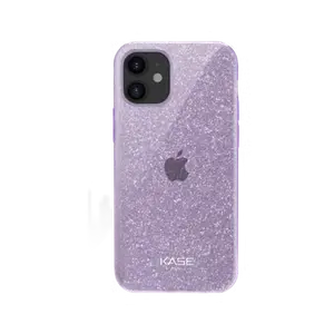 Coque slim pailletée étincelante pour Apple iPhone 12 mini, Violet