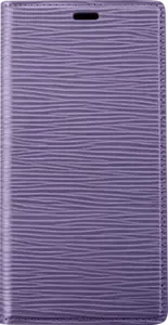 Diarycase 2.0 Coque clapet en cuir véritable avec support aimanté pour Apple iPhone 12/12 Pro, Violet Lilas