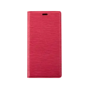 Diarycase 2.0 Coque clapet en cuir véritable avec support aimanté pour Apple iPhone 12 mini, Rouge Bordeaux
