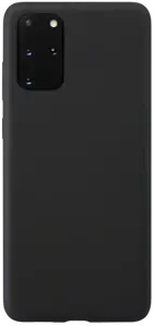 Coque en Gel de Silicone Doux pour Samsung Galaxy S20+, Noir satin