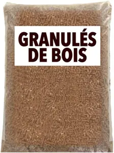 Granulé de bois taux d'humidité inférieur à 10 % - sac 15 kg