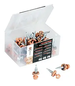 Boîte de 40 vis Easy-Tuile terracotta 28mm