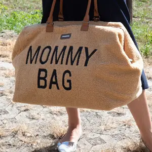 Sac à langer à anses Mommy bag large Teddy beige
