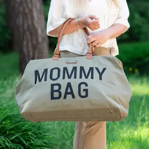 Sac à langer à anses Mommy bag matelassé kaki