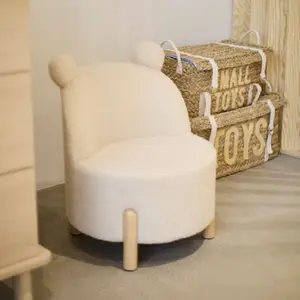 Chaise pour enfant Teddy écru
