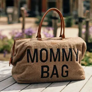 Sac à langer Mommy Bag Signature Teddy Soft Brown
