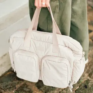 Sac à langer et pochette Mellow beige