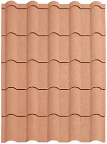 Plaque de toiture Easy-Tuile Gallea terracotta L.114 cm