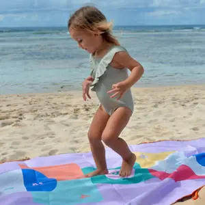 Serviette de plage 2 en 1 Marelle (180 x 100 cm)