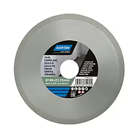 Disque diamant continu carrelage Norton 180x22,2 mm