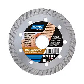 Disque diamant turbo multi Norton 125x22,2 mm