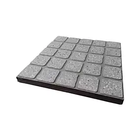 Dalles préfabriquées imitation béton L.50 x l.50 x ep.4 cm gris anthracite