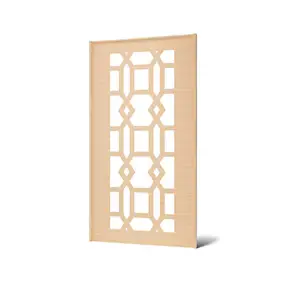 Panneau décoratif 4 pour pergola chêne clair H.225 x l.120 cm 4ALU