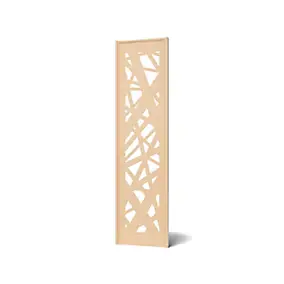 Panneau décoratif 5 pour pergola chêne clair H.225 x l.60 cm 4ALU