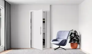 Bloc-porte avec porte pivotante blanche - H. 204 x L. 73 cm