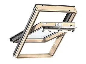 Fenêtre de toit à rotation VELUX Standard Clearfinish - bois/pin L. 55 x H. 98 cm (GGL 3054 CK04)