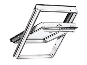 Fenêtre de toit à rotation VELUX Standard Whitefinish - bois peint en blanc L. 55 x H. 78 cm (GGL 2054 CK02)