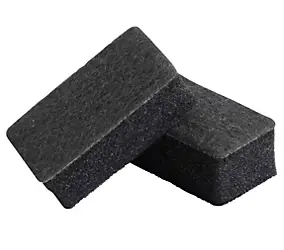 Eponge en laine d’acier pour vitre poêle à bois Aduro Easyclean, lot de 2