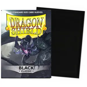 100 Pochettes Classic Format Standard Noir - Dragon Shield