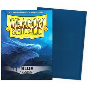 100 Pochettes Classic Format Standard Bleu - Dragon Shield