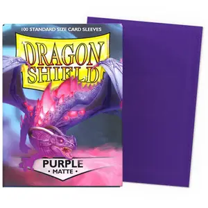 100 Pochettes Matte Format Standard Violet - Dragon Shield