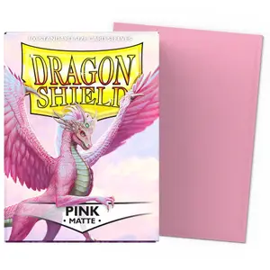 100 Pochettes Matte Format Standard Rose - Dragon Shield