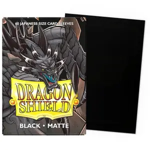 60 Pochettes Matte Format Japonais Noir - Dragon Shield