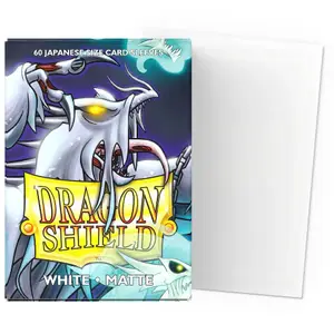 60 Pochettes Matte Format Japonais Blanc - Dragon Shield