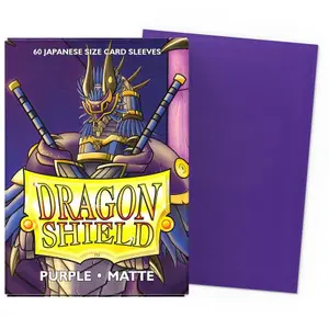 60 Pochettes Matte Format Japonais Violet - Dragon Shield