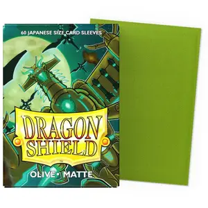 60 Pochettes Matte Format Japonais Olive - Dragon Shield