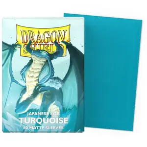 60 Pochettes Matte Format Japonais Turquoise - Dragon Shield