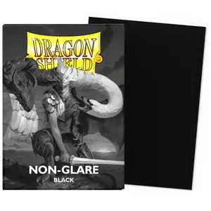 100 Pochettes Matte Non-Glare Format Standard Noir - Dragon Shield