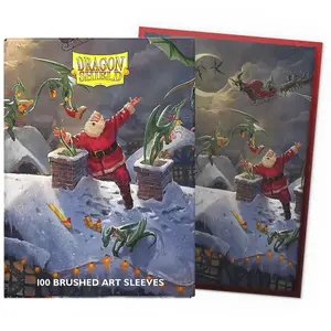 100 Pochettes Brushed Art Format Standard Christmas Dragon 2023 - Dragon Shield