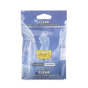 100 Sous-pochettes Perfect Fit Format Standard Thick Clear - Dragon Shield