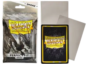 100 Sous-pochettes Perfect Fit Format Standard Gris - Dragon Shield
