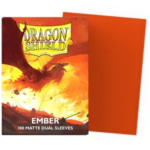 100 Pochettes Dual Matte Format Standard Ember - Dragon Shield