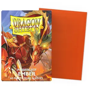 60 Pochettes Dual Matte Ember Format Japonais - Dragon Shield