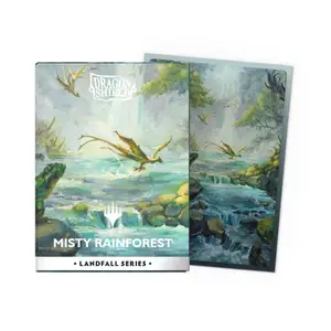 100 Pochettes Matte Dual Art Standard - Forêt pluviale embrumée - Dragon Shield x Magic