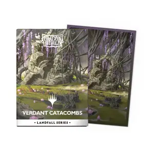 100 Pochettes Matte Dual Art Standard - Catacombes verdoyantes - Dragon Shield x Magic