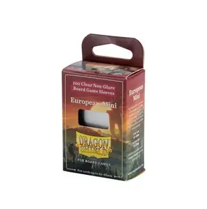 100 Protèges cartes European Mini 45x68mm - Board Game Dragon Shield
